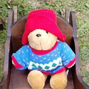 CHRISTMAS COLLECTIBLE VINTAGE PADDINGTON BEAR Please Look After This Bear Remain